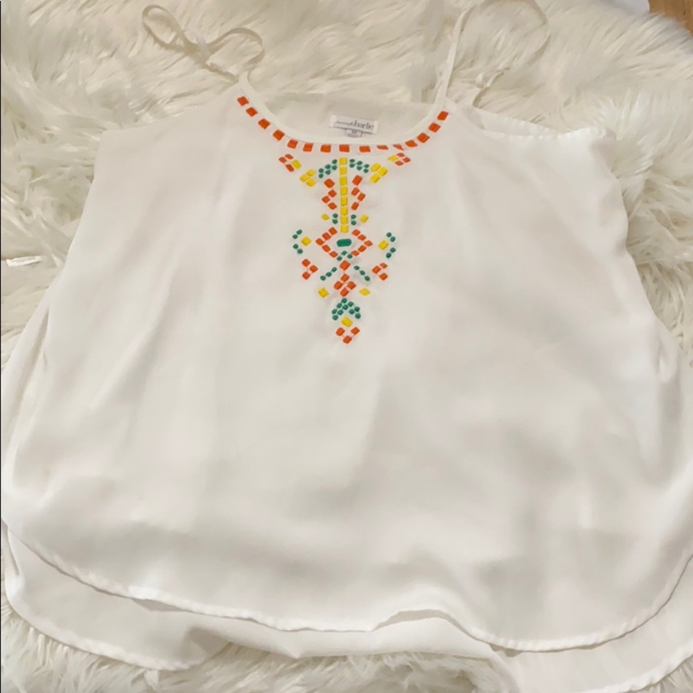 White loose camisole